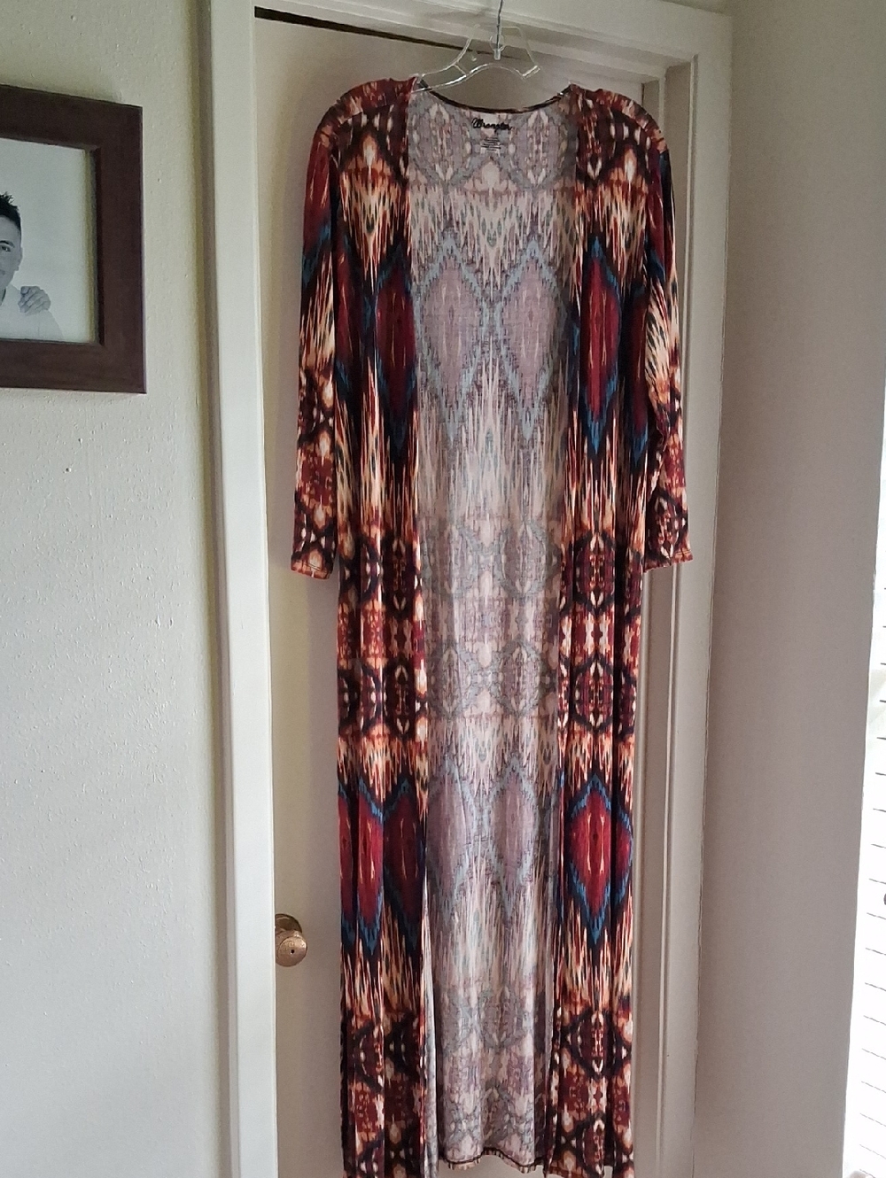 Wrangler Multicolor Brown & Blue Aztec Maxi Dress